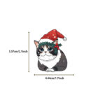Стикеры Котики Рождество 50шт — изображение 8