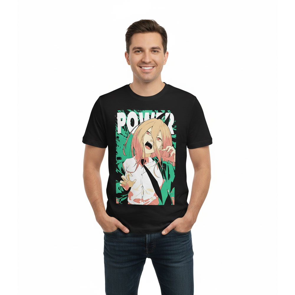 tshirt-chainsawman-power Футболка Человек-бензопила Пауэр — изображение 1