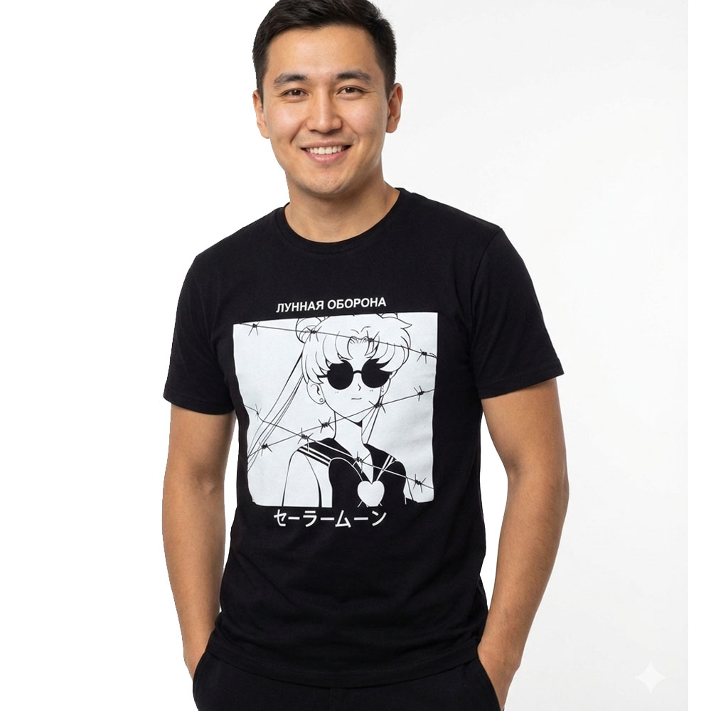 tshirt-sailormoon-moodefence Футболка Сейлормун лунная оборона — изображение 1