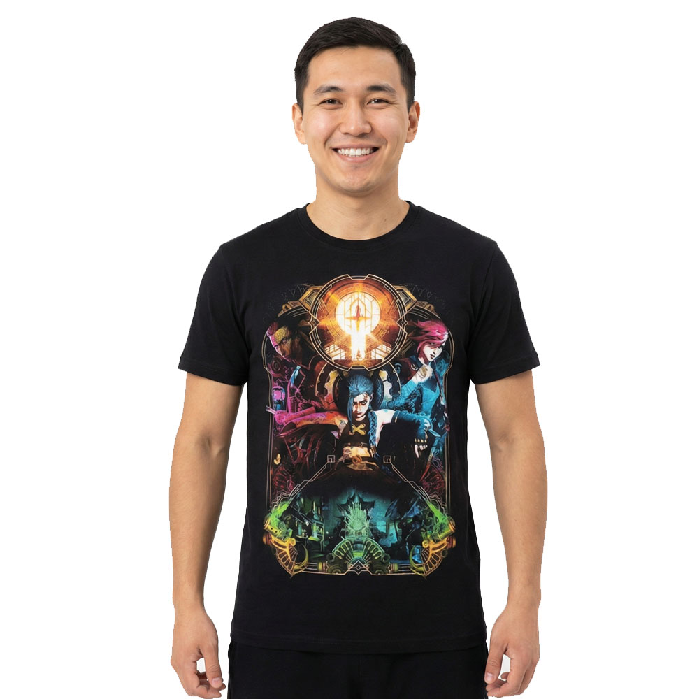 tshirt-arcane-legueoflegends Футболка Аркана Лига легенд — изображение 1