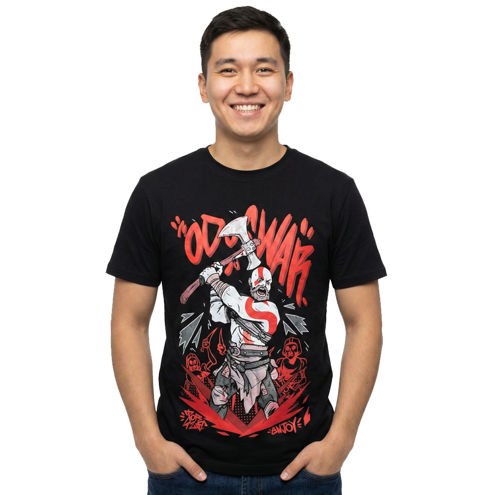 tshirt-gow-kratos Футболка God of War Кратос — изображение 1