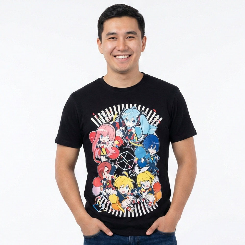 tshirt-hatsune-miku-kawaii-gang_1 Футболка Хатсунэ Мику кавайная банда — изображение 1